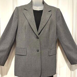 Zara Women Gray Single Brested Blazer, Size 12